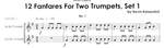 Kevin Kaisershot: 12 Fanfares For Two Trumpets, Set 1 Product Image