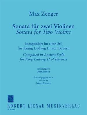 Max Zenger: Sonata