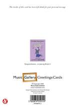 Music Gallery Congratulations Card - Grade 4 (Boy) Product Image