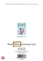 Music Gallery: Adult Female Birthday Card Product Image