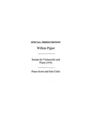 Willem Pijper: Sonata For Cello And Piano
