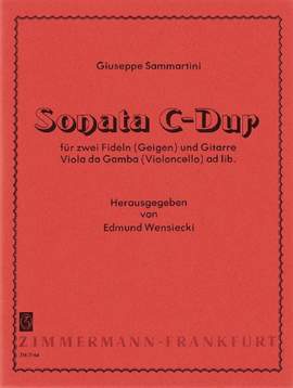 Sammartini, G B: Sonate C-Dur C major