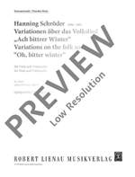 Hanning Schröder: Variationen Über Das Volkslied Product Image
