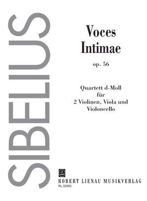 Jean Sibelius: Streichquartett d-Moll Voces intimae op. 56
