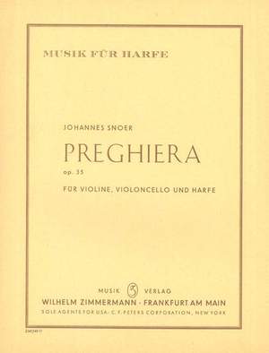 Snoer, J: Preghiera op. 35