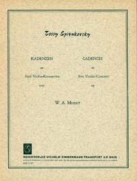 Spivakovsky, T: Cadenzas to Mozart's violin concerts