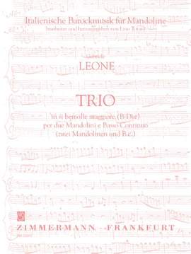 Leone, G: Trio in si bemolle maggiore (B-Dur) B flat major
