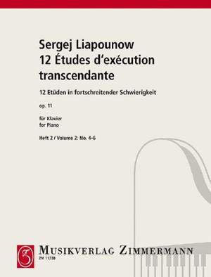Sergej Liapounow: 12 Etudes Op.11 Nos.4-6