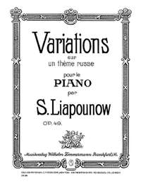 Liapounow, S: Variations op. 49