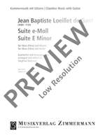 Loeillet de Gant, J B: Suite E minor Product Image