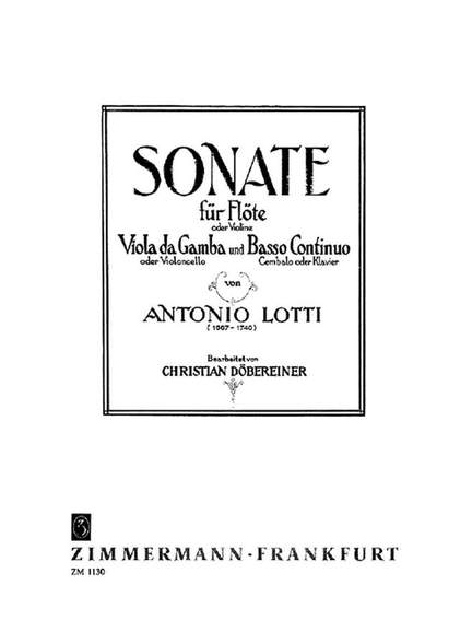 Lotti, A: Sonata
