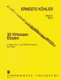 Ernesto Köhler: 30 Virtuoso Studies Op.75 For Flute - Book 3