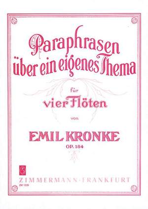 Kronke, E: Paraphrases on a Personal Theme op. 184