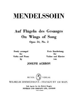 Mendelssohn: On Wings of Song op.34/2