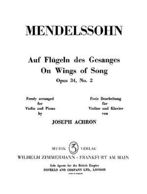 Mendelssohn: On Wings of Song op.34/2
