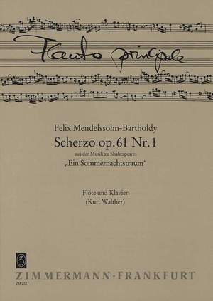 Mendelssohn: Scherzo Op61/1 Fl Pft