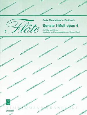 Mendelssohn: Sonate Fmin Op4 Fl Pft