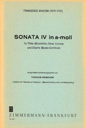 Mancini, F: Sonata IV a-Moll A minor