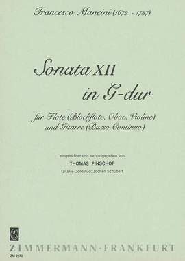 Francesco Mancini: Sonata XII G-Dur