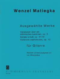 Wenzeslaus Matiegka: Variationen über ein böhmisches Liedchen, op. 5
