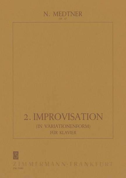 Medtner, N: Second improvisation op. 47