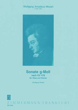 Mozart, W A: Sonata G minor