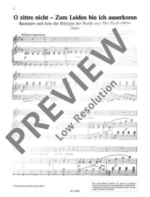 Mozart, W A: O zittre nicht – Zum Leiden bin ich auserkoren (Zauberflöte) 282