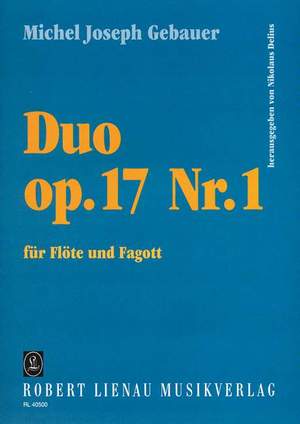 Gebauer, M J: Duo G-Dur G major op. 17,1