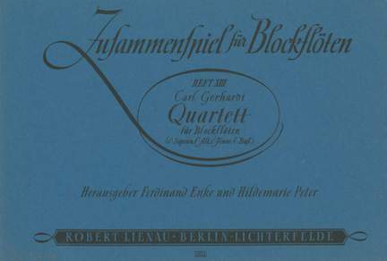 Carl Gerhardt: Quartett