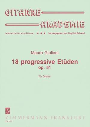 Giuliani, M: 18 Progressive Etudes op. 51
