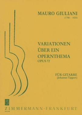 Giuliani, M: Variationen über ein Opernthema op. 72