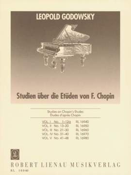 Godowsky: Studies On Chopin's Etudes For Left Hand Vol.1