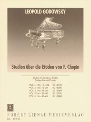Godowsky: Studies On Chopin's Etudes For Left Hand Vol.1