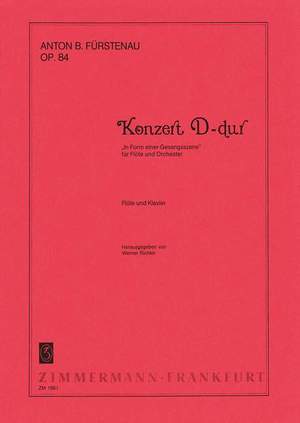 Fuerstenau, A B: Konzert D-Dur D major op. 84