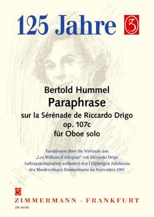 Bertold Hummel: Paraphrase Sur La Sérénade De Riccardo Drigo