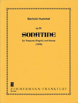 Hummel, B: Sonatina op. 59