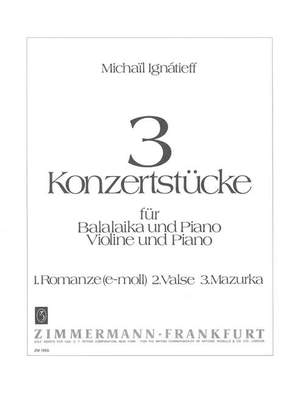 Ignatíeff, M: Three Concert Pieces