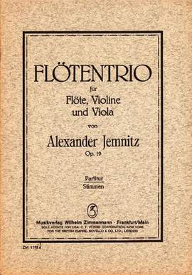 Alexander Jemnitz: Trio op. 19