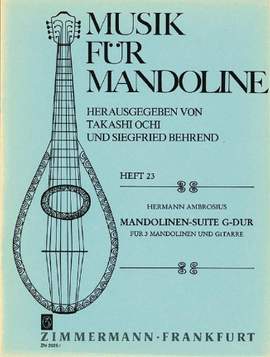 Ambrosius, H: Mandolinen-Suite G-Dur G major
