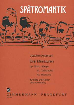 Andersen, J: Three Miniatures op. 55/1/7/3