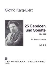 Karg-Elert, S: 25 Caprices and Sonata op. 153 Book 1