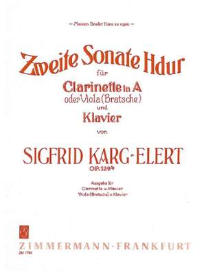Karg-Elert, S: Second Sonata B major op. 139b