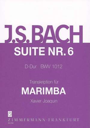 Bach, J S: Suite VI BWV 1012