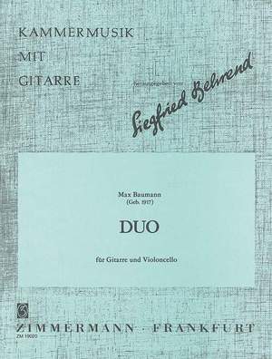 Baumann, M: Duo op. 62