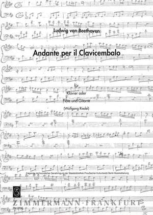 Beethoven, L v: Andante per il Clavicembalo