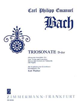 Bach, C P E: Trio Sonata D major Wq 151