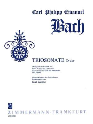 Bach, C P E: Trio Sonata D major Wq 151