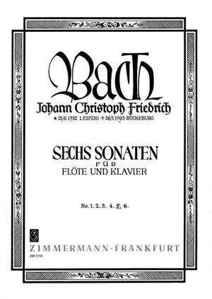 Bach, J C F: Six Sonatas BR B19/ Wf VIII:3/5