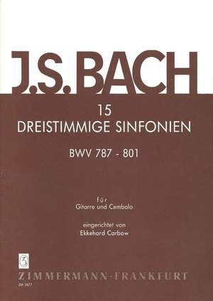 Bach, J S: 15 Three-Part Symphonies BWV 787-801