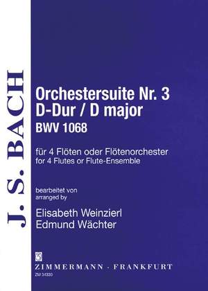Bach, J S: Orchestral Suite No 3 (Overture) D major BWV 1068